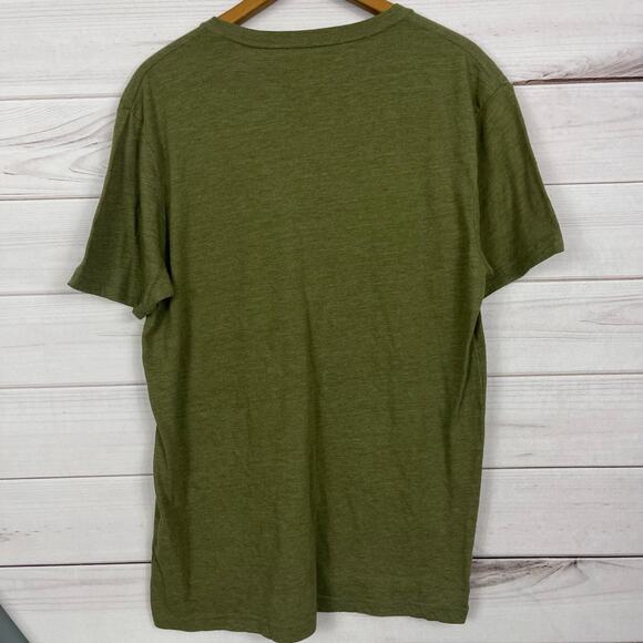 Lucky Brand Men's Short Sleeve Green T-Shirt Sz Medium - Picture 4 of 5